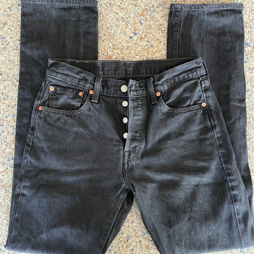 Levi's 501 30x34 black Men's Jeans - Picture 3 of 5